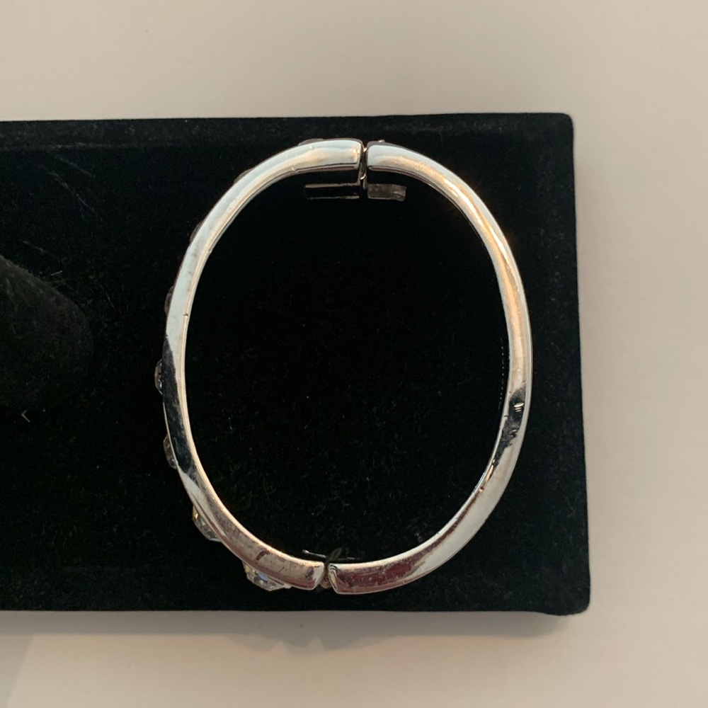 New Givenchy Bracelet Bangle/Cuff White Enamel/Si… - image 5